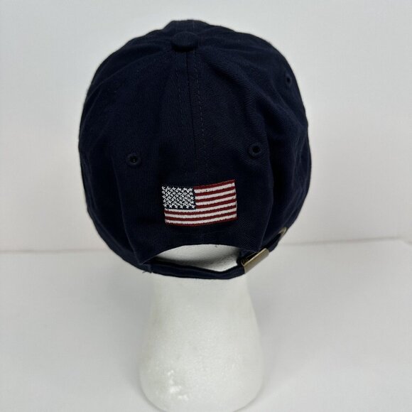 Patriotic Navy Blue USA Theme Baseball Cotton Twill Adjustable Hat - Picture 7 of 9
